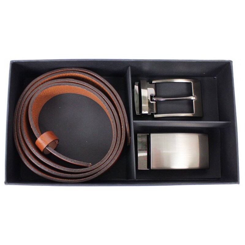 Penny Belts Pánsky darčekový set opasku hnedý II 48179938