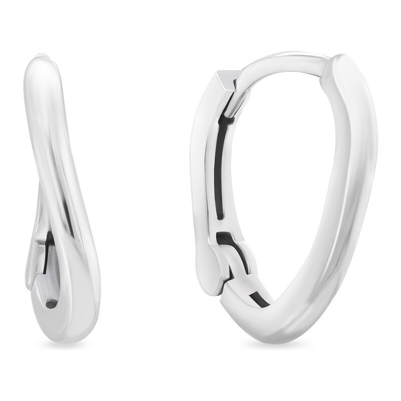 Brilio Silver Minimalistické strieborné náušnice EA990W 66597115