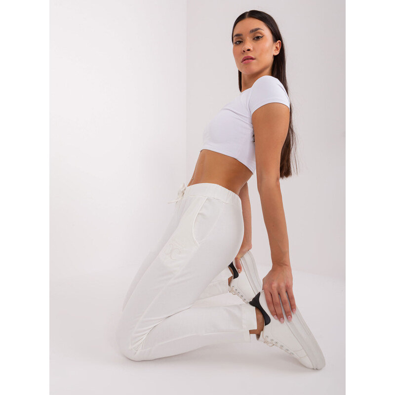 RELEVANCE Sweatpants-RV-DR-9249.34P-ecru 64666344