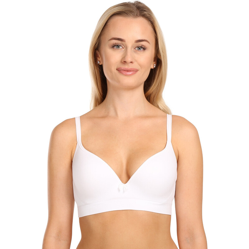 Dámska podprsenka Gina vystužená s kosticami biela (07008) 80B 27933237