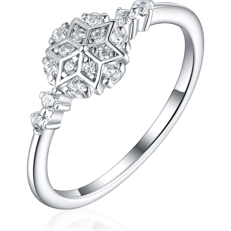 Olivie Strieborný prsteň SNEHOVÁ VLOČKA 8055 47339335