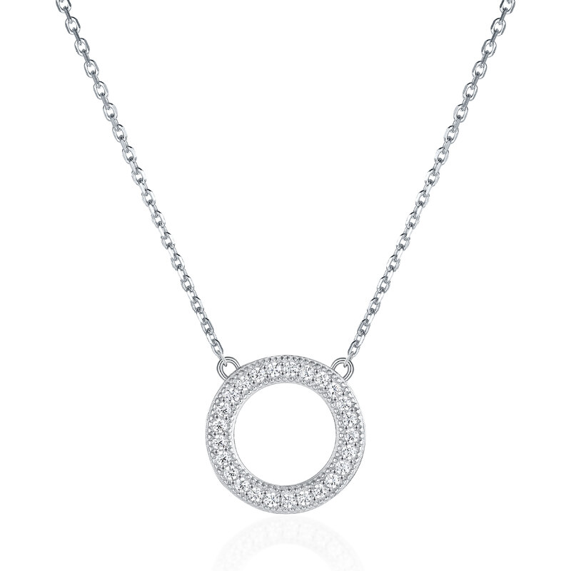 Olivie Strieborný náhrdelník KRUH 8060 48571345