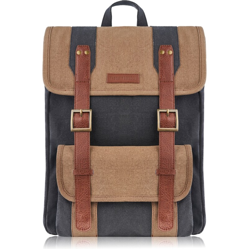 PAOLO PERUZZI Pánsky batoh na notebook A4 E-03-MC | tmavomodrá E-05-MC 47295202