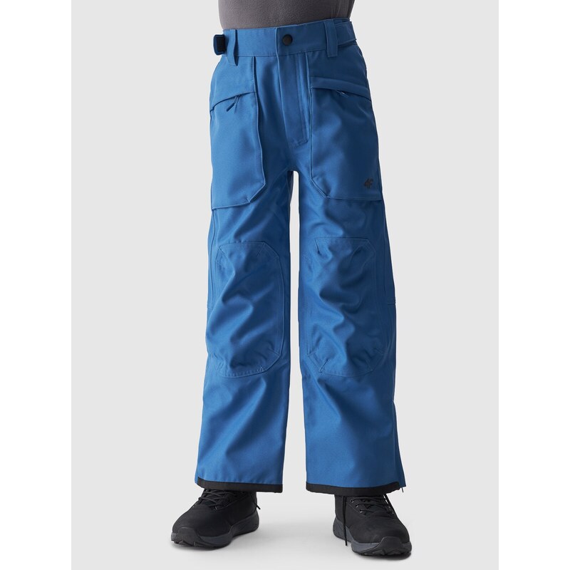 4F Chlapčenské lyžiarske nohavice s membránou 8000 - modré