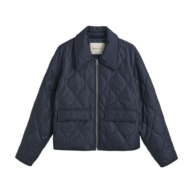 BUNDA GANT QUILTED COLLARED JACKET EVENING BLUE 47308547
