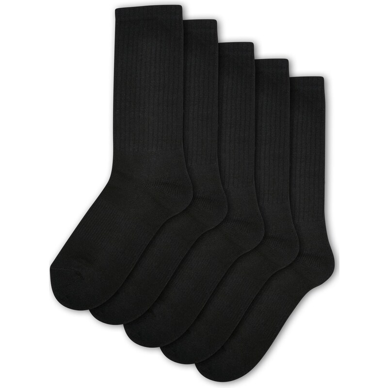 Urban Classics Accessoires Children's Sports Socks 5-Pack Black