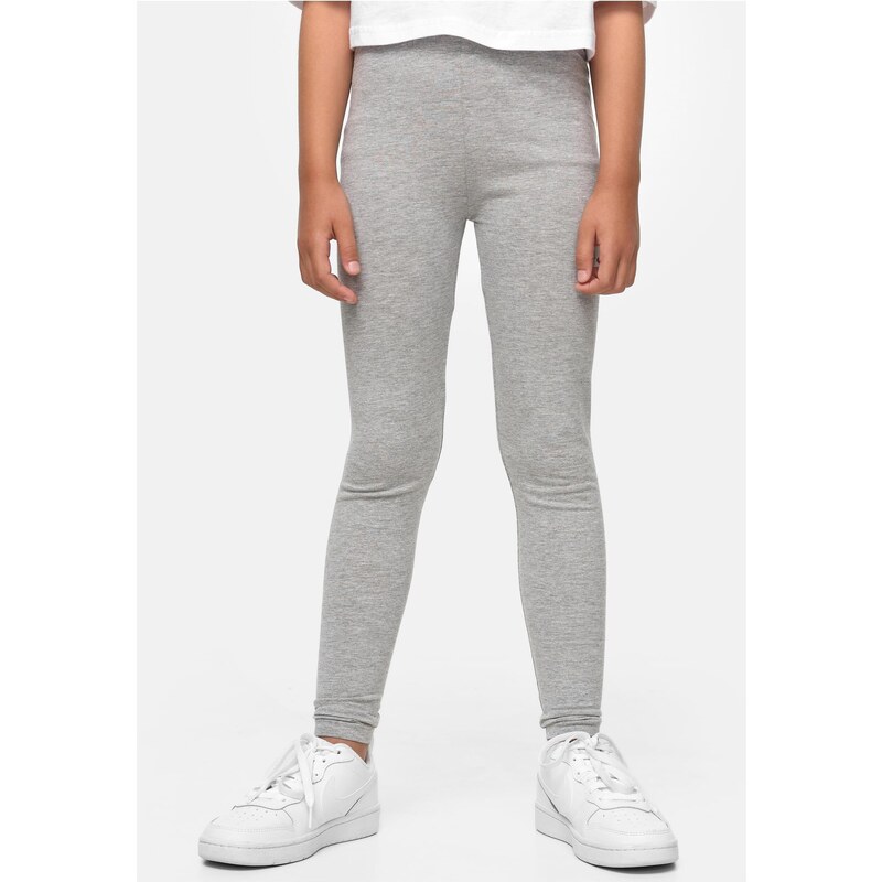 E-shop Urban Classics Girls jersey leggings 2-pack black/grey