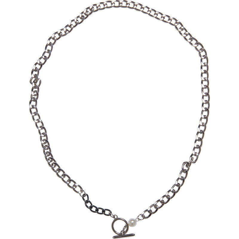 Urban Classics Pearl necklace - silver colors 50679933