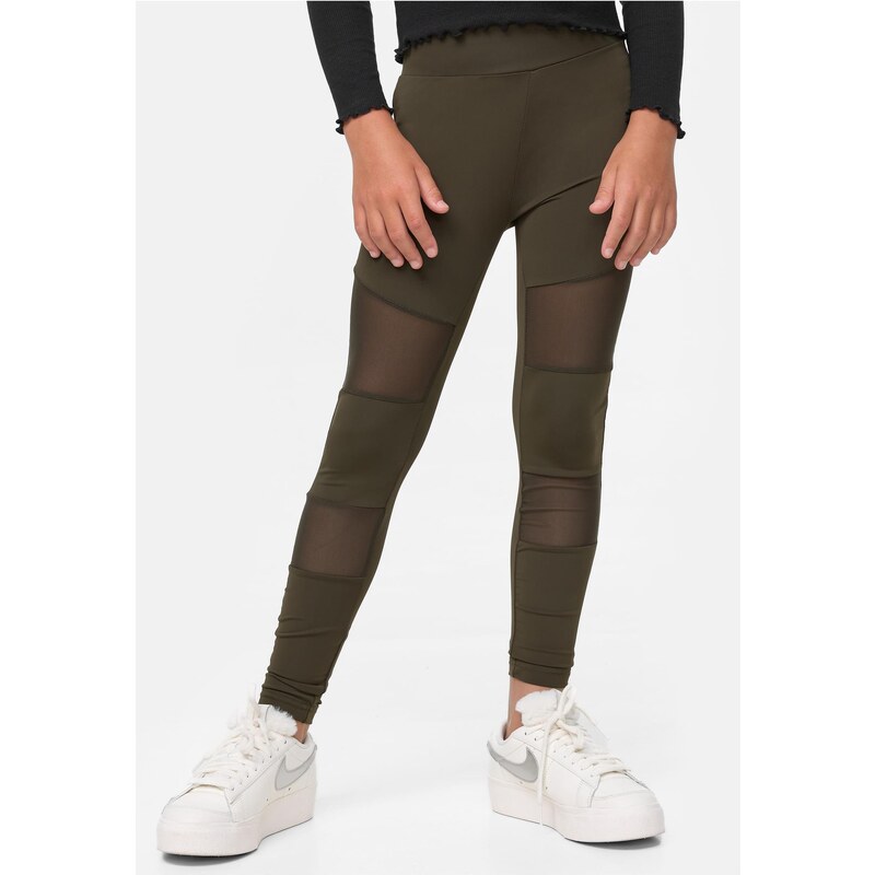 Urban Classics Darkolive Girls Tech Mesh Leggings 50685982