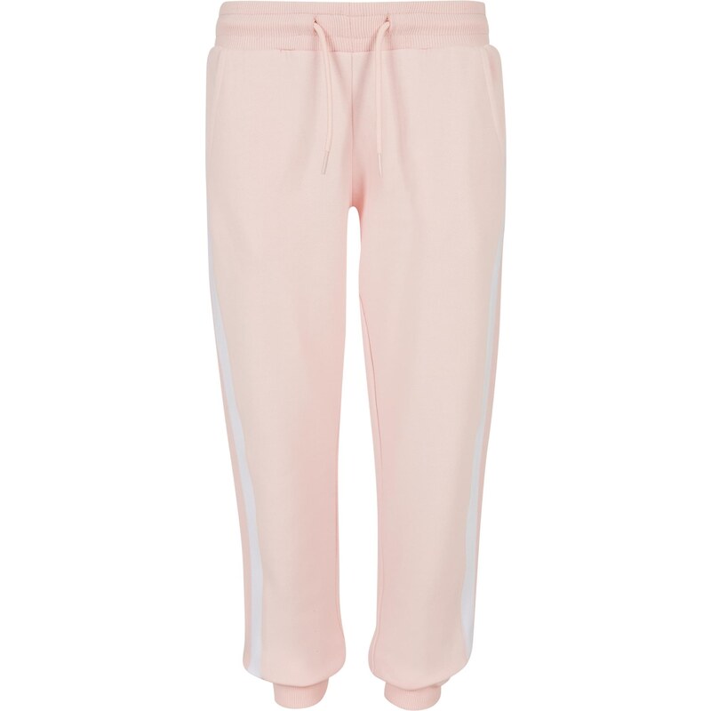 E-shop Urban Classics Girls College Contrast Sweatpants Pink/White/Pink
