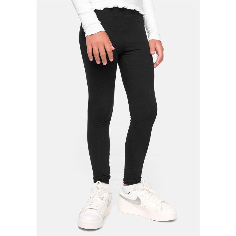 E-shop Urban Classics Girls jersey leggings 2-pack black/black