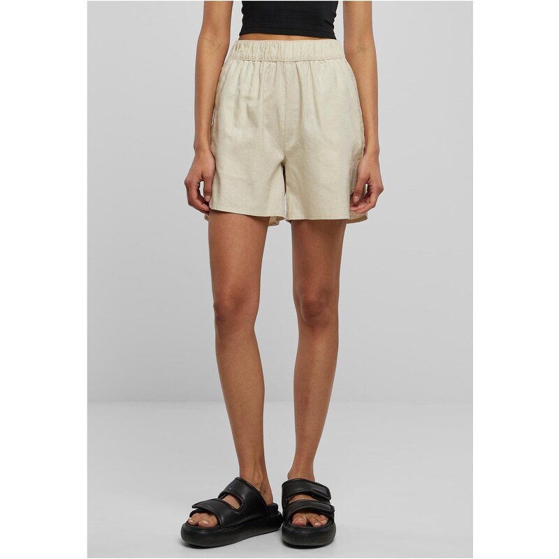 Urban Classics Womens Linen Mixed Softseagrass Shorts 50679655
