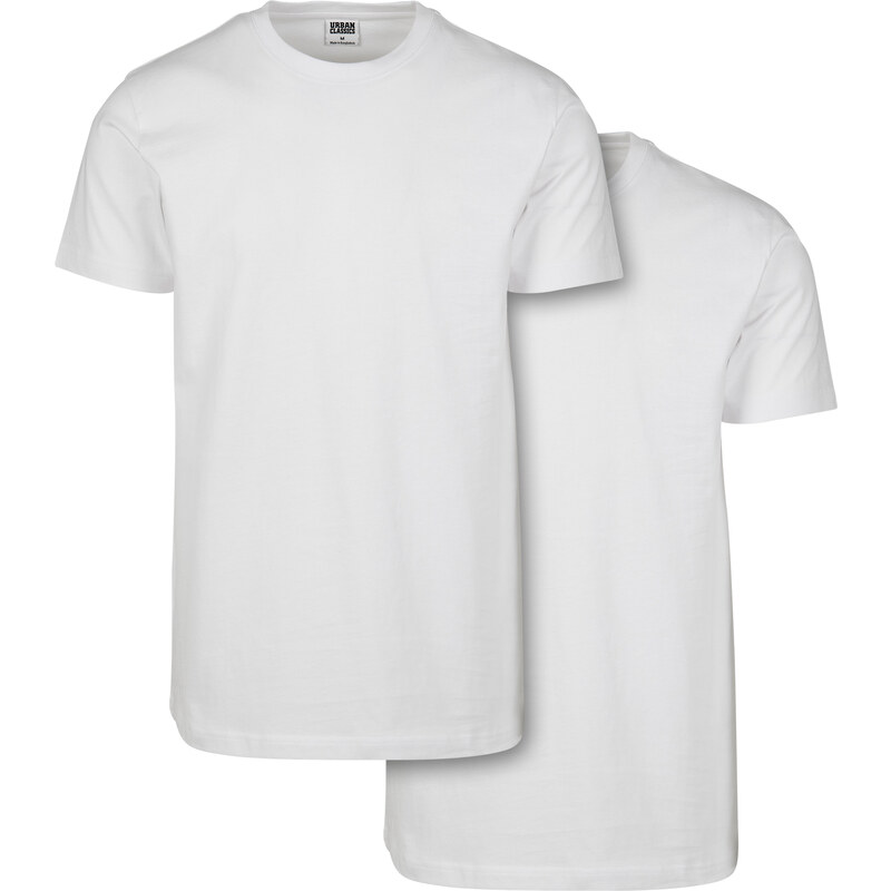 Urban Classics Základné tričko 2-balenie Biela/Biela 50667640