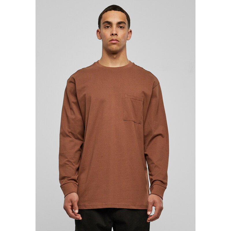 Urban Classics Heavy Oversized Pocket Longsleeve Bark 50664445