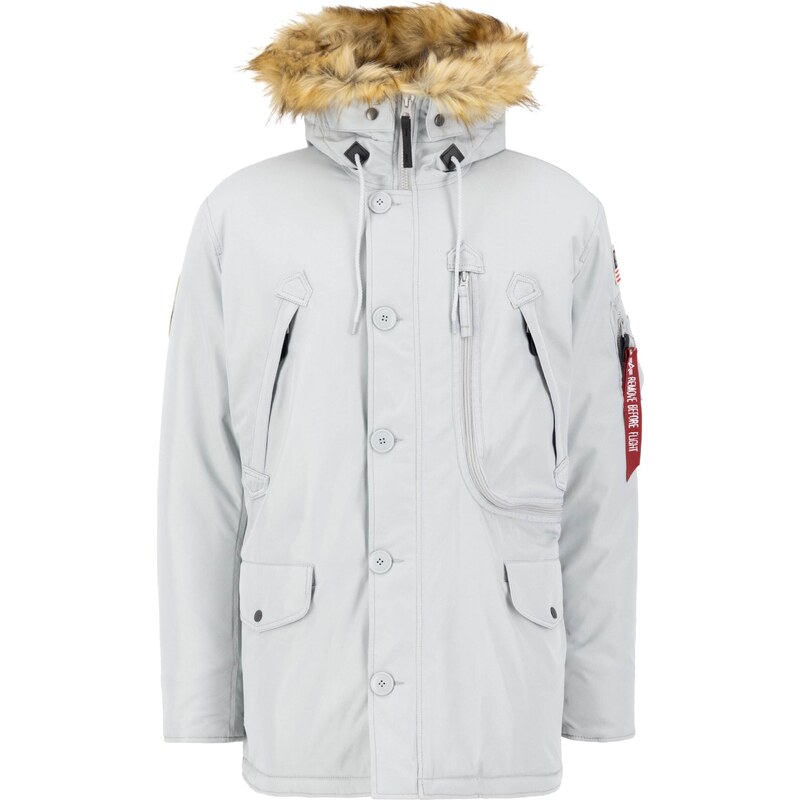 ALPHA INDUSTRIES Zimná parka Polar svetlosivá 66001403