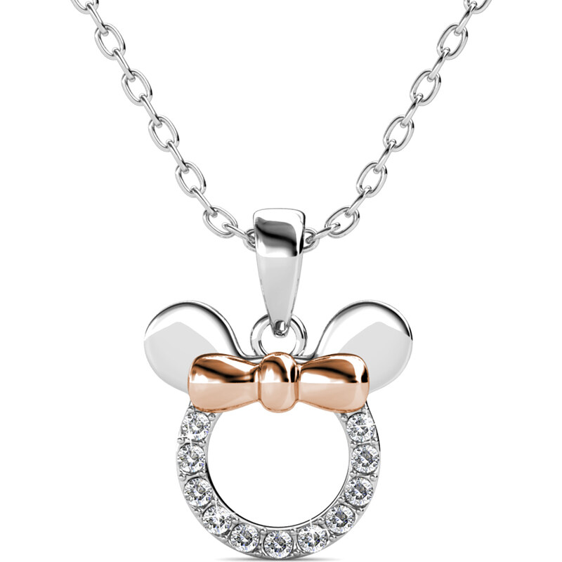 Emporial strieborný pozlátený náhrdelník myška Minnie MP124 60889840