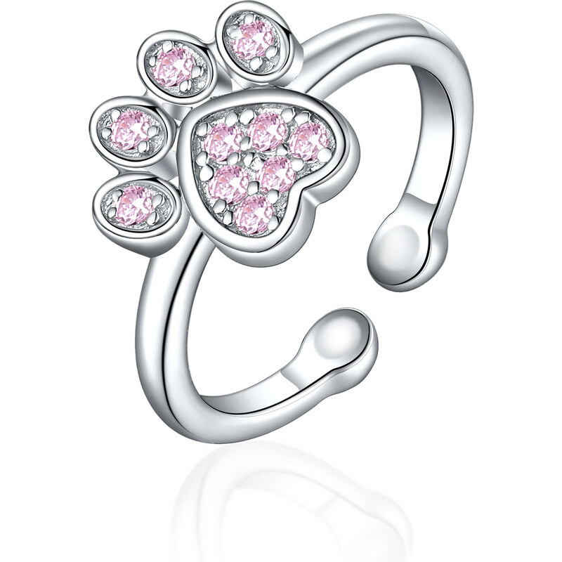 Olivie Detský prstienok LABKA PINK 8101 47359694