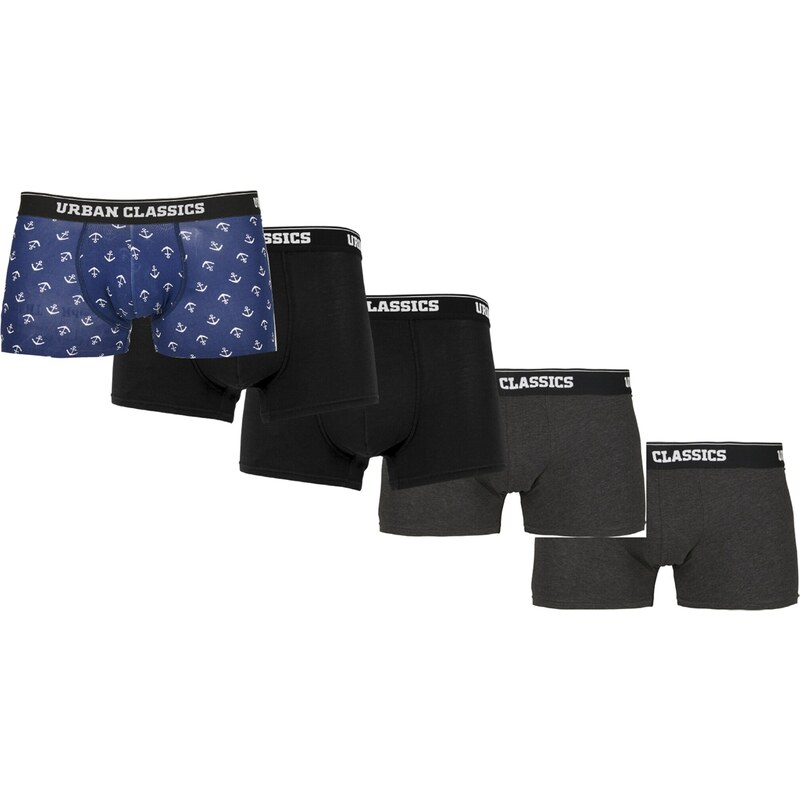 Urban Classics Boxerky modrá / sivá / čierna 55245806