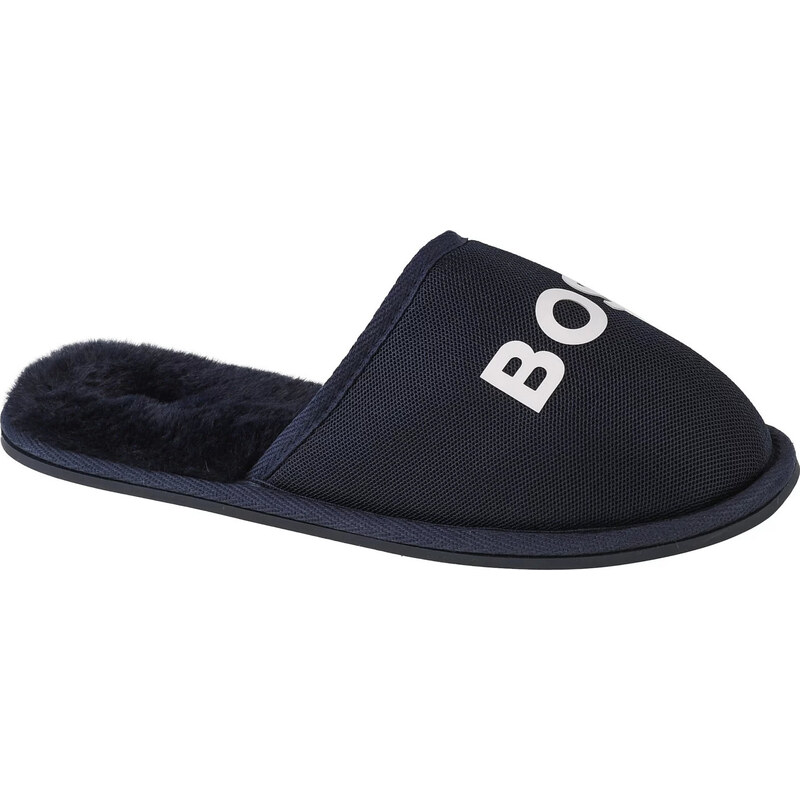 HUGO BOSS Tmavomodré dámske šľapky BOSS Logo Slippers J29312-849 47327141