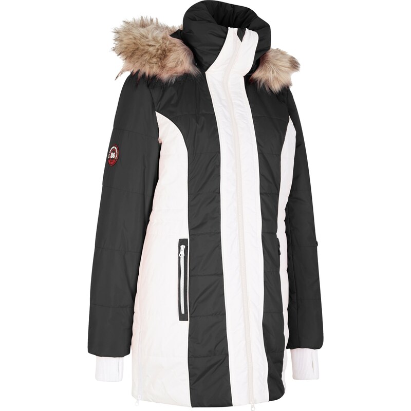 bonprix Outdoorový krátky kabát s umelou kožušinkou, odpudzujúci vodu, 47548703