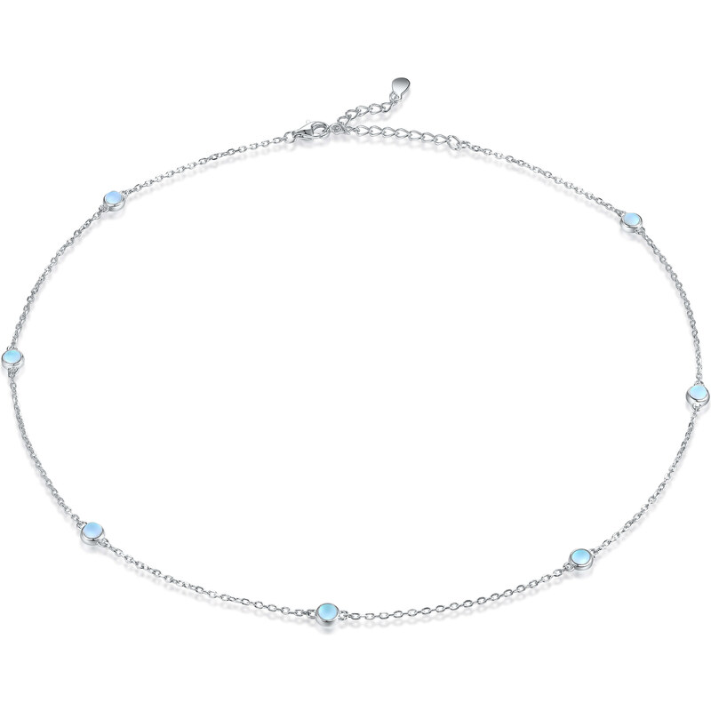 Olivie Strieborný náhrdelník MESAČNÝ KAMEŇ 8119 48558212