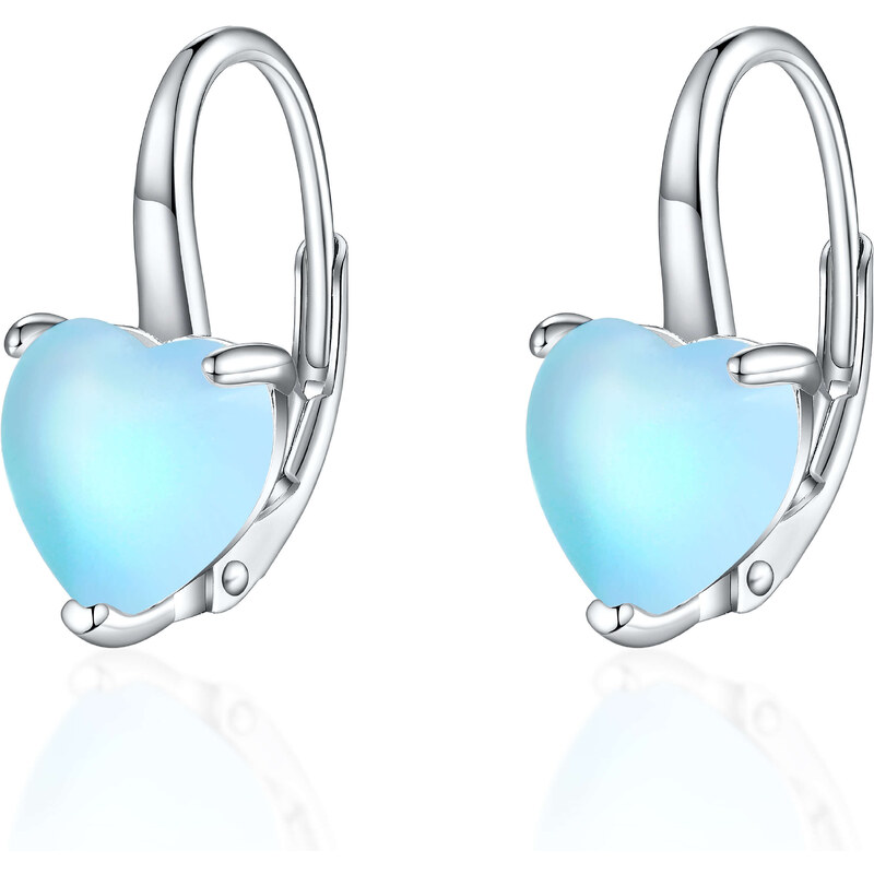 Olivie Strieborné náušnice MESAČNÉ SRDCE 8121 47359713