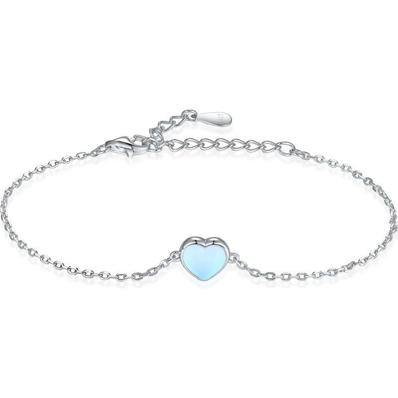 Olivie Strieborný náramok MESAČNÉ SRDCE 8126 47359718
