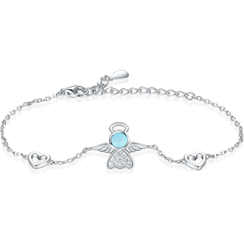 Olivie Strieborný náramok MESAČNÝ ANJEL 8130 47359721