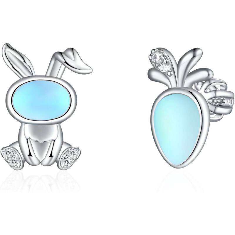 Olivie Strieborné náušnice MESAČNÝ KRÁLIK 8138 47359727