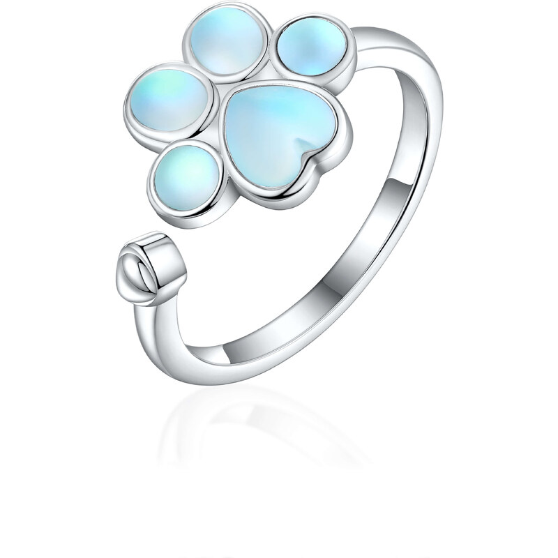 Olivie Strieborný prsteň MESAČNÁ LABKA 8142 47375232