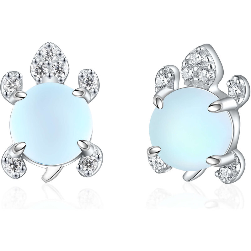 Olivie Strieborné náušnice MESAČNÁ KORYTNAČKA 8146 47375235