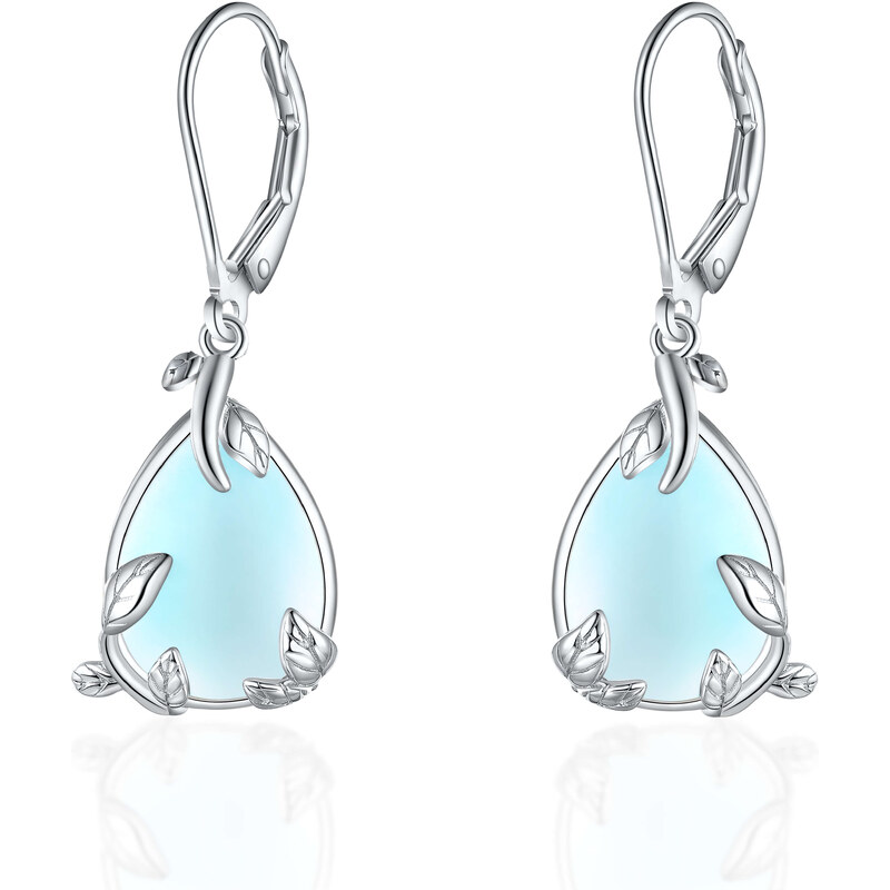 Olivie Strieborné náušnice MESAČNÝ KAMEŇ 8150 47375239