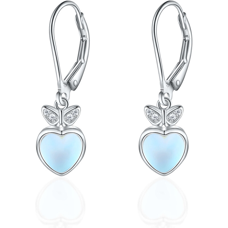 Olivie Strieborné náušnice MESAČNÉ SRDCE 8154 47375243