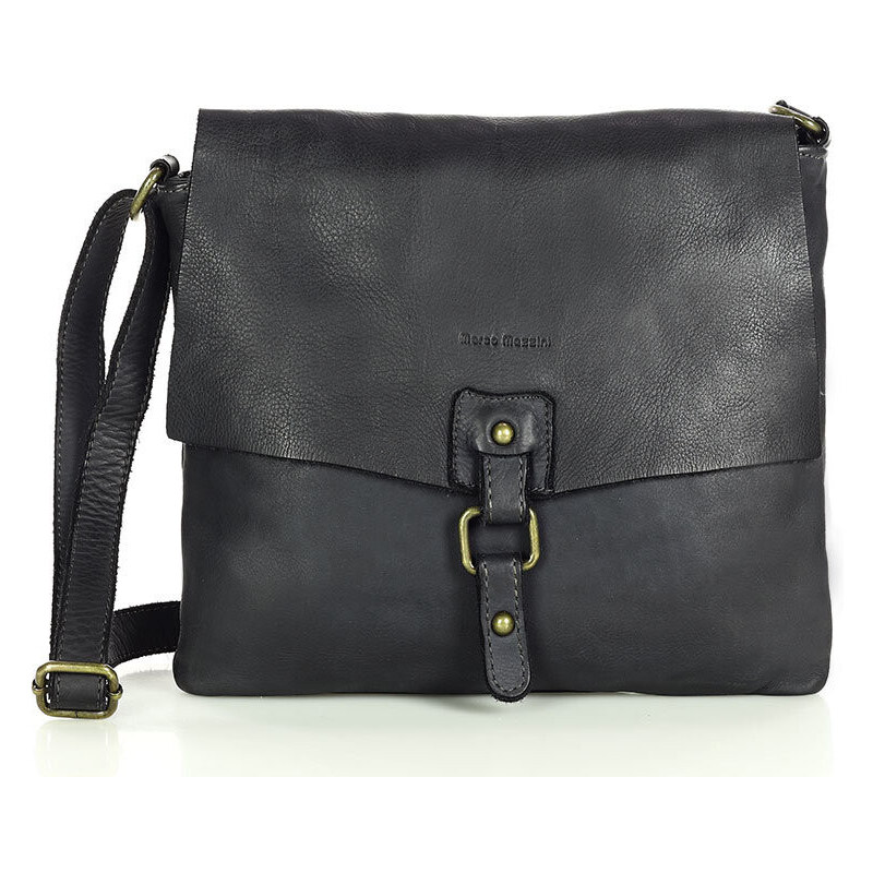 Marco Mazzini handmade MARCO MAZZINI Kožená kabelka na rameno | čierna 47366742