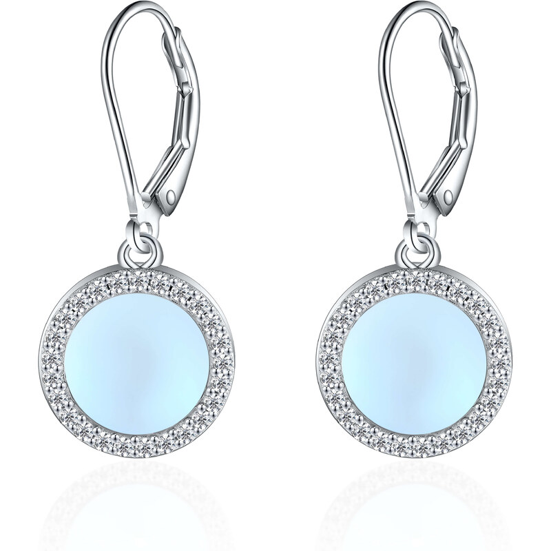 Olivie Strieborné náušnice MESAČNÝ KAMEŇ 8155 47375244