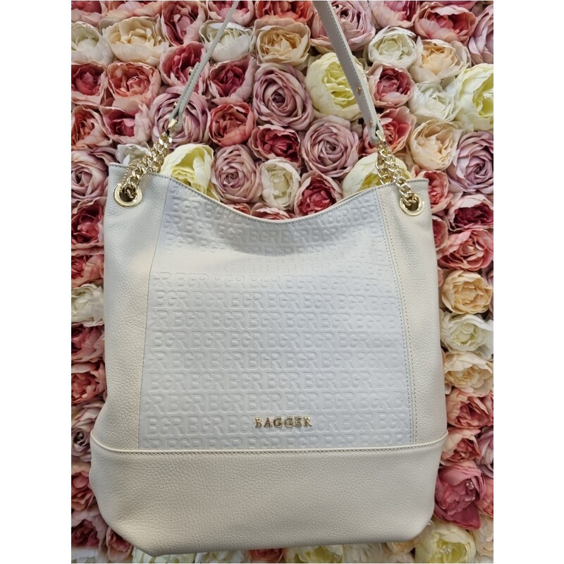 Katrins Fashion Kožená dámska kabelka BAGGER 39304570