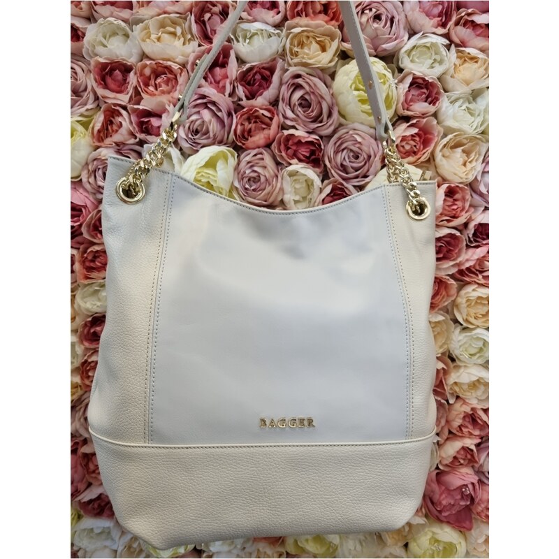 Katrins Fashion Kožená dámska kabelka BAGGER 39304571