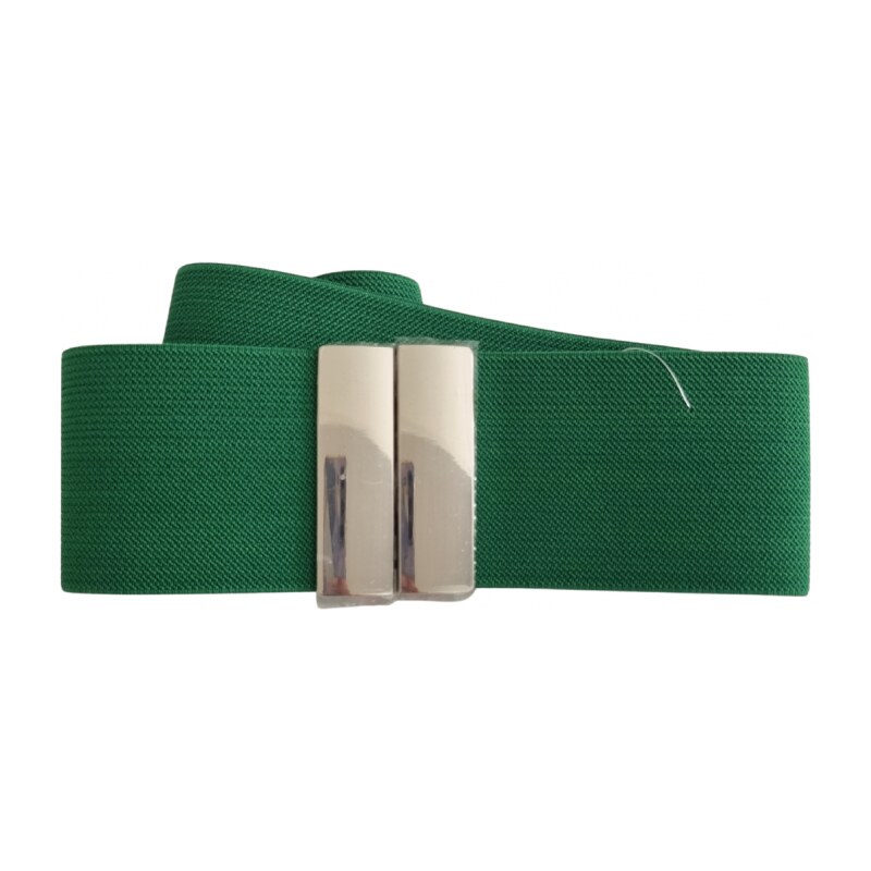 Katrins Fashion Zelený gumičkový opasok s prackou 45363436