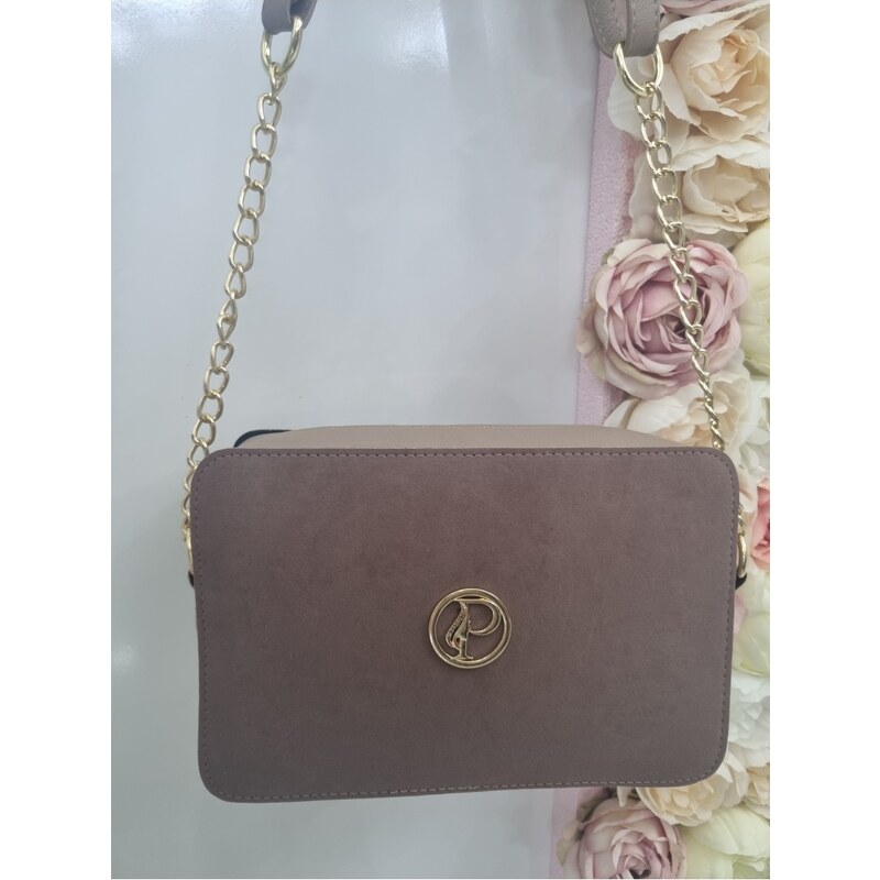 Katrins Fashion Štýlová hnedá Crossbody kabelka Prestige 45894692