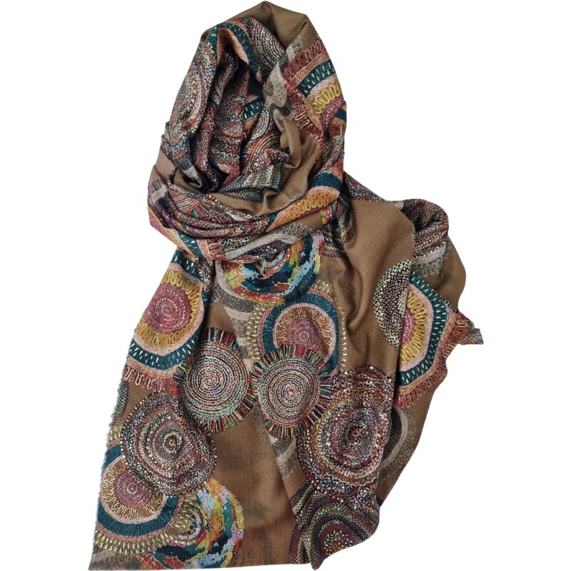 Katrins Fashion Šál farebný s leskom 46385729