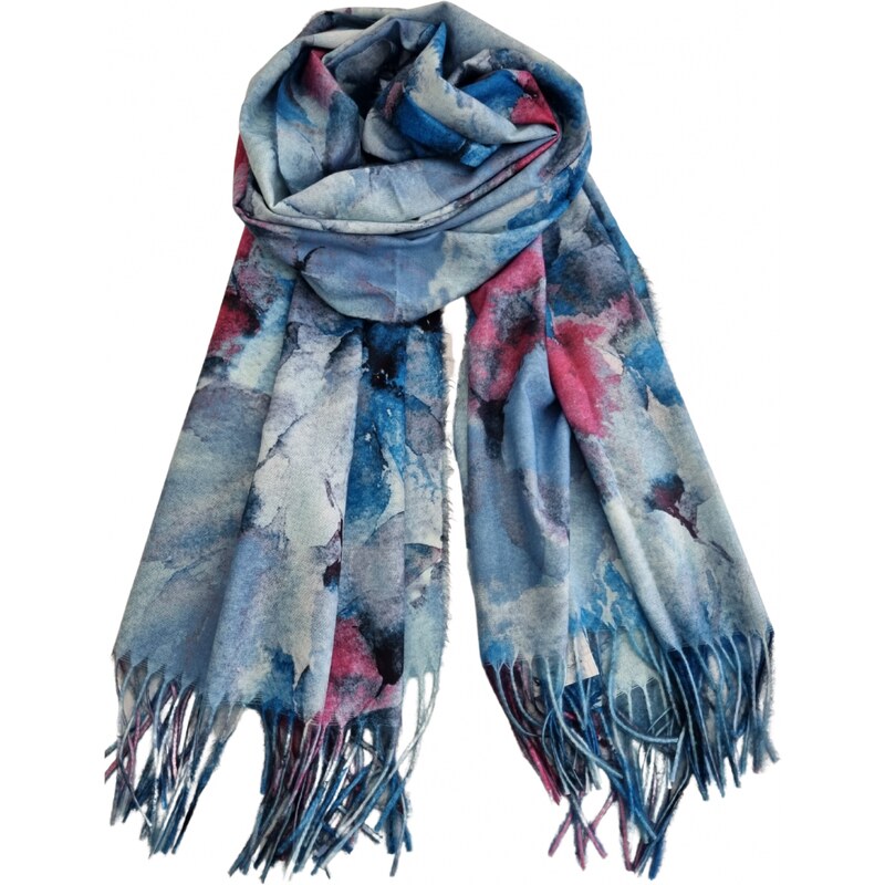 Katrins Fashion Maľovaný kvetovaný šál 46560659