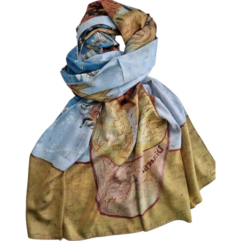 Katrins Fashion Hodvábny šál obojstranný 46735121