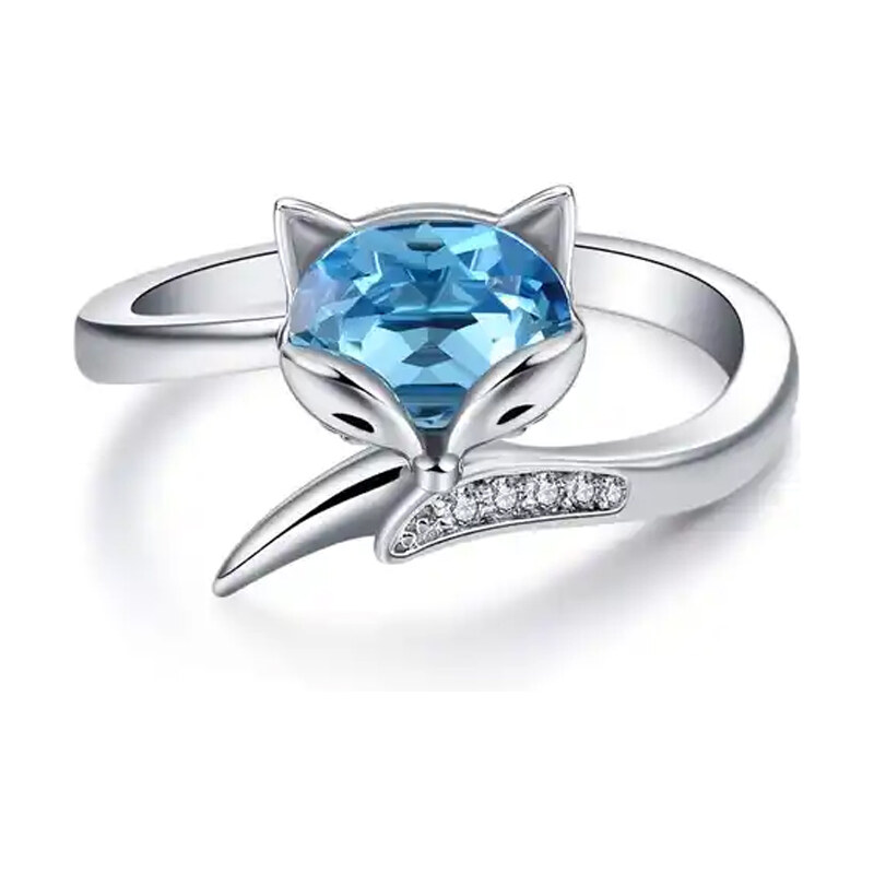 Dámsky strieborný prsteň KITTY 47376082