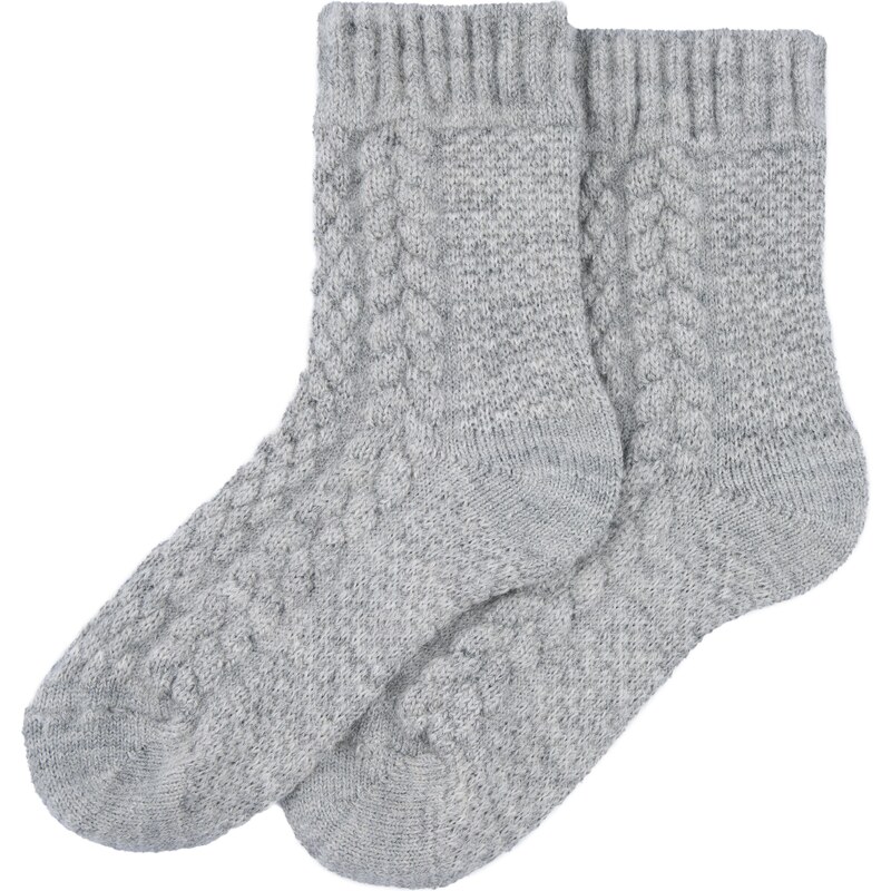 Vlnka Detské tradičné ovčie ponožky Merino sivá 47377078