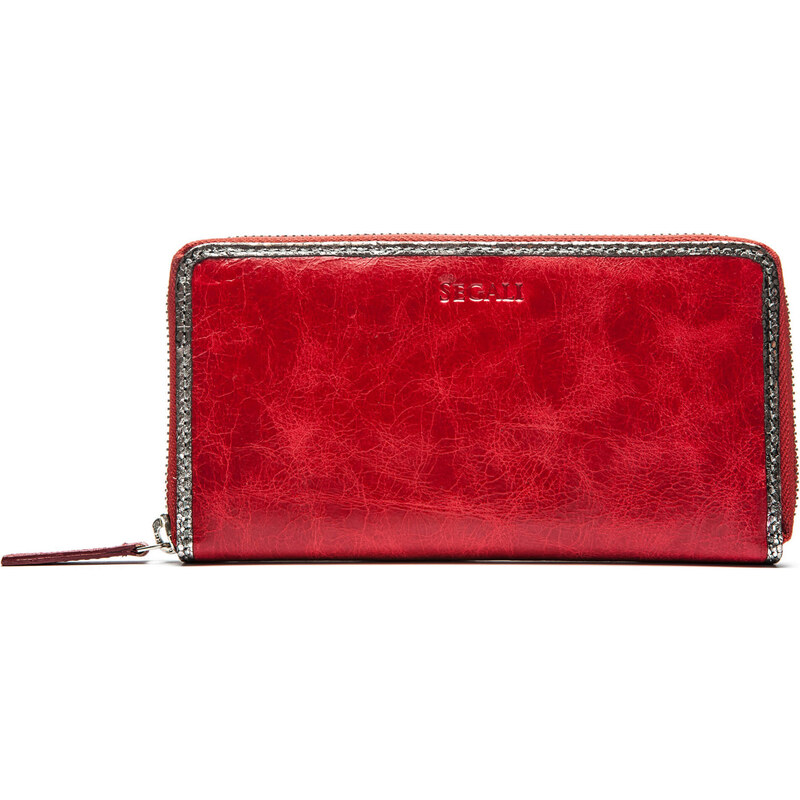 SEGALI Dámska kožená peňaženka 612 06 9086 fiama red 66584635