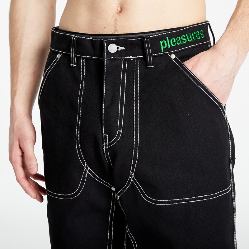 Pánske nohavice PLEASURES Ultra Utility Pants Black
