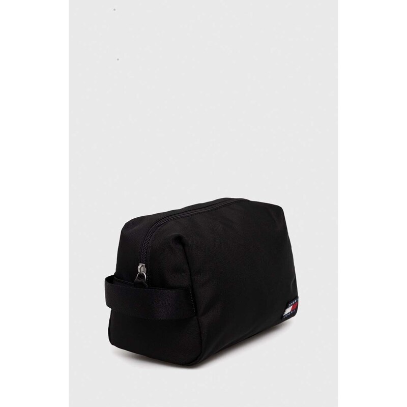 Kozmetická taška Tommy Jeans čierna farba, AM0AM12079