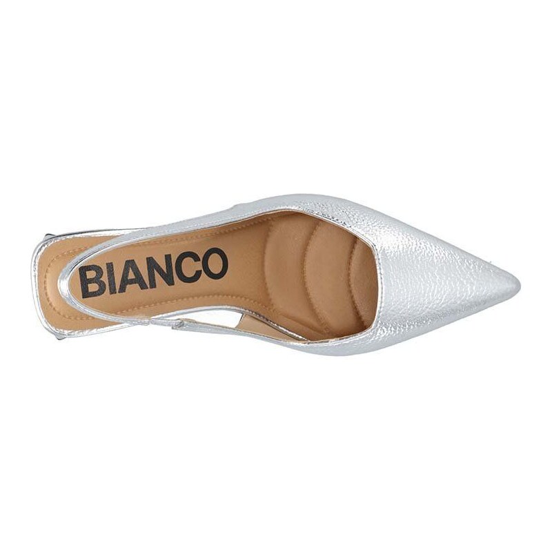 Lodičky Bianco BIAMARALYN strieborná farba, na podpätku, s otvorenou pätou, 11240959