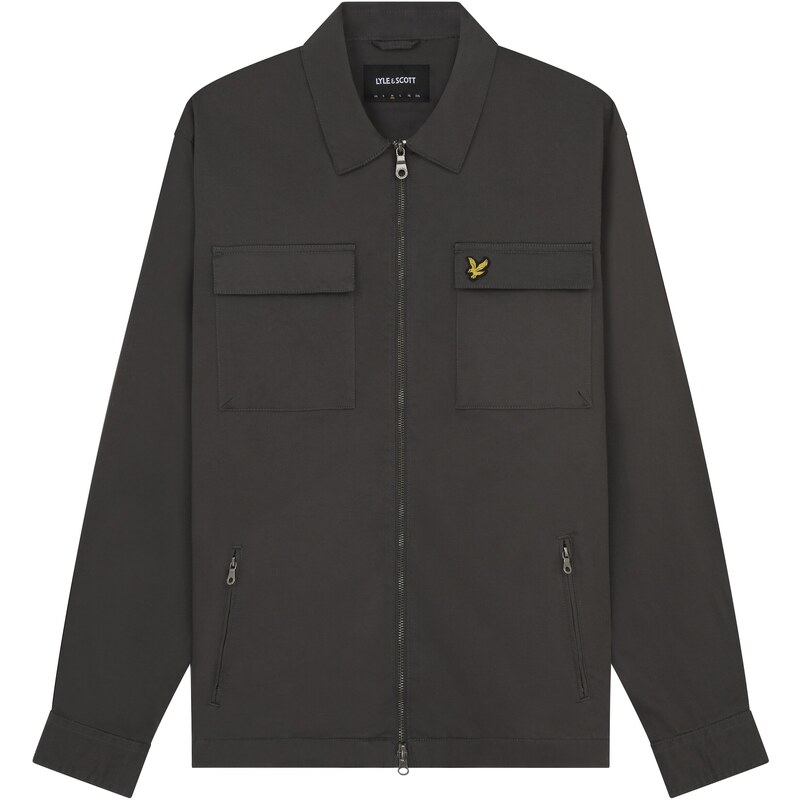 Lyle & Scott Prechodná bunda tmavosivá 63144447