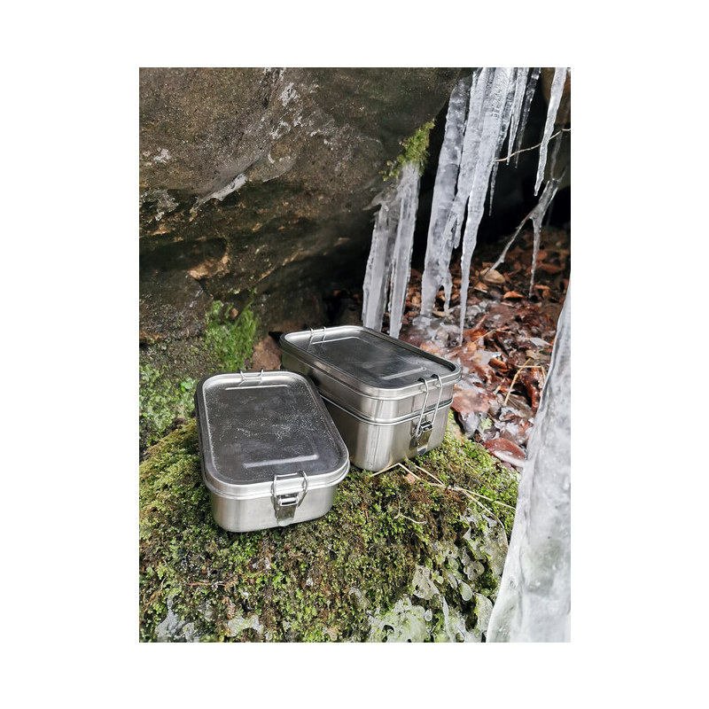 Origin Outdoors Deluxe Double Box na obed Nerezová oceľ 1,9 l